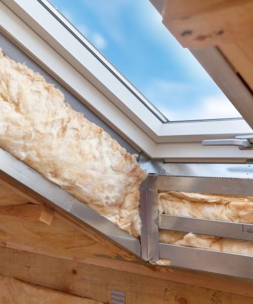 insulation material installed beside a window mattoon il